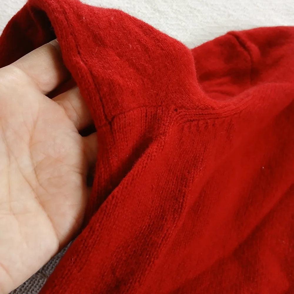 polo ralph lauren ♡ lambswool sweater mens xl red ivy prep academic minimalist